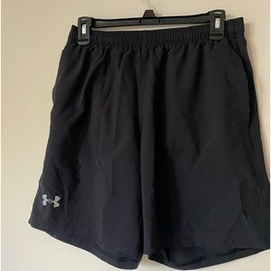 Black Under Armor Men’s Running Shorts Size Medium